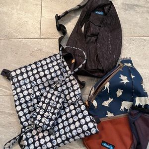 Kavu and Zera Bradley Bags.  Vera Bradley can be a backpack